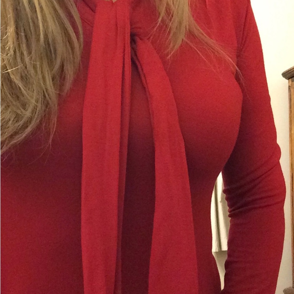 Attention-Elegant Red Women's Top